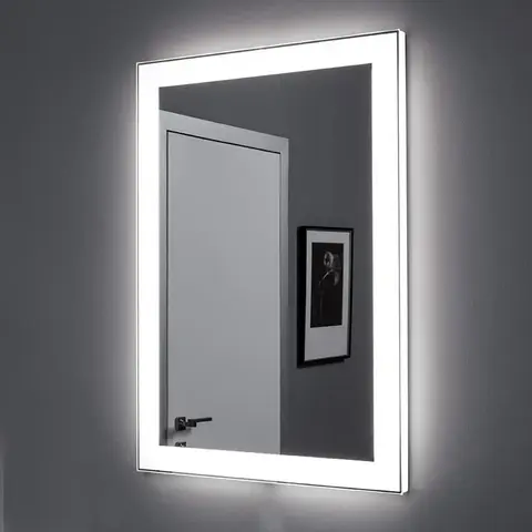 Aquanet 196631 Зеркало Алассио 4595 с LED подсветкой, 450х950x32 мм, инфракрасный выключатель (196631)