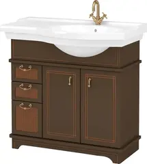 Aquanet 176987 Компл.2 - Тумба Луис 90 R цв.темный орех (9116B) (176987) фото