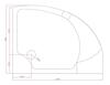 Cezares TRAY-A-TRIUMPH-RH-120/90-15-W-L TRAY-A-TRIUMPH-RH-120/90-15-W-L Акриловый поддон