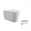 Alice Form 22300101SET Унитаз 50х35см., подвесной, безободковый, с сиденьем и крышкой с микролифтом, с набором для крепления, цвет: белый глянцевый