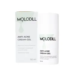 Крем MOLODILL для лица ANTI ACNE CREAM-GEL для проблемной кожи, 50 мл