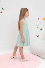 платье  для девочки  КР 5868/голубая дымка к465