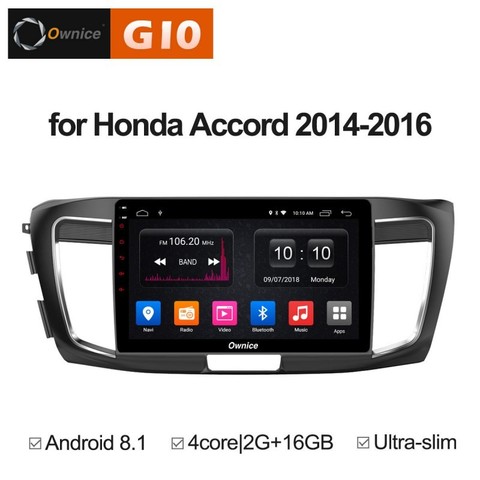 Штатная магнитола на Android 8.1 для Honda Accord 9 14-16 Ownice G10 S1642E