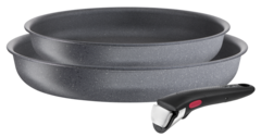 Набор посуды со съемной ручкой Tefal Ingenio Natural Force 3 предмета 22/26 см L3969202