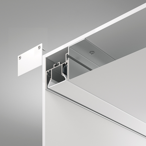 Алюминиевый профиль Maytoni для натяжного потолка 35×52 (Серебро, 2 м), ALM012S-2M