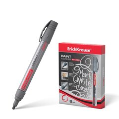 
          Маркер - краска Erich Krause "PT-350" , серебряный, пулевидный, 1,5-2,5 мм, 6шт/уп, картонная упаковка