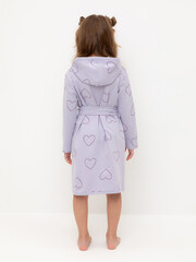 халат  для девочки  К 5763/лепесток орхидеи,контурное сердце