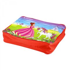 
          Папка с ручками 1 отделение, А4 260х340х80 мм, Alingar, ПВХ, ручки тесьма, дизайн с одной стороны, молния сверху, внут. карман, "Принцесса и единорог"