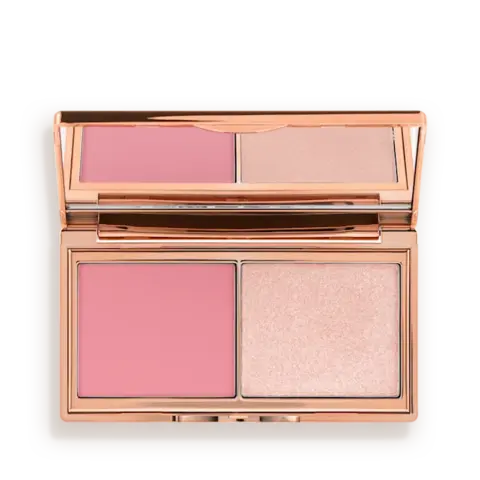 Палетка румяна и хайлайтер Charlotte Tilbury Hollywood Blush&Glow Glide Palette