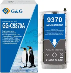 Картридж GG 72 GG-C9370A для HP DJ T610/T620, T770, T1100, T1120, T1200/T2300, T1300/T790, черный фото (130мл)