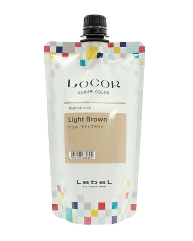 Lebel Locor Serum Color Light Brown - Оттеночный краситель-уход Светло-коричневый