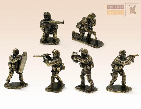 набор солдатиков Антитеррористическая группа Вымпел 6 шт.