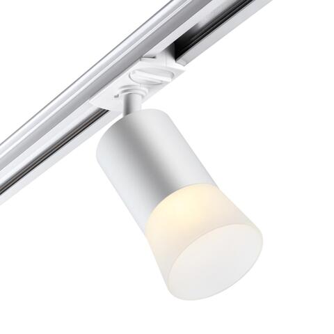 370903 PORT NT22 белый Трековый светильник двухжильный (универсальный) IP20 GU10 9W 220V ELINA