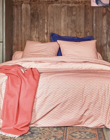 Постельное белье 2 спальное евро Blanc des Vosges Rytme Sorbet