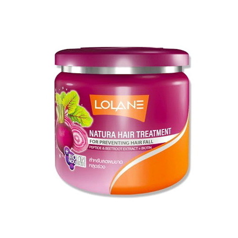 Маска для поврежденных волос с экстрактом сахарной свеклы LOLANE NATURA Hair Treatment Beetroot Extracts, 100 мл