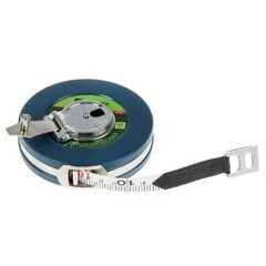 Рулетка геодезическая 50мх13мм закрытый корпус фиберглассовая лента Сибртех