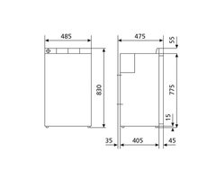 Купить встраиваемый автохолодильник Waeco-Dometic CoolMatic MDC 90 (90 л, 12/24, встраиваемый)