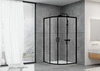 Abber Schwarzer Diamant AG01100B Душевой уголок, 100x100x195, цвет: чёрный