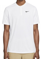 Поло теннисное Nike Men's Court Dri-Fit Blade Solid Polo - white/black