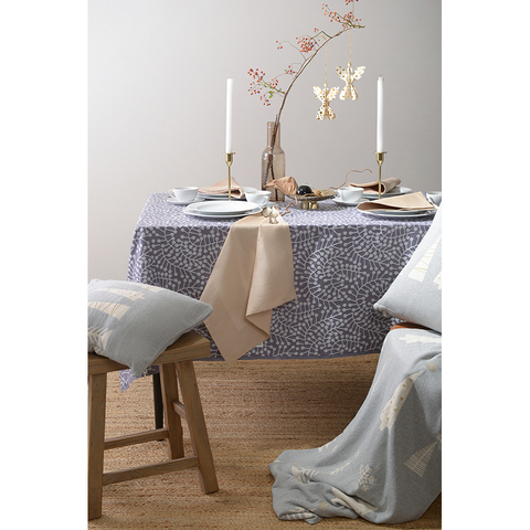 Скатерть 180x260 Tkano Scandinavian touch Спелая смородина сиреневая