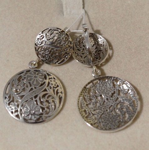 Дария (серьги из серебра)