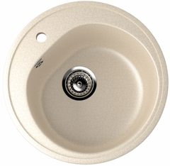 ULGRAN U-101  Круглая мойка с отверстием под смеситель