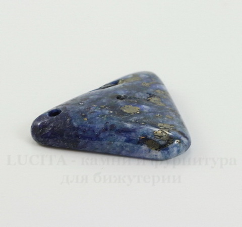 Подвеска Ляпис Лазурит (прессов., тониров) (цвет - темно-синий) 30,1х31,7х6,4 мм №58