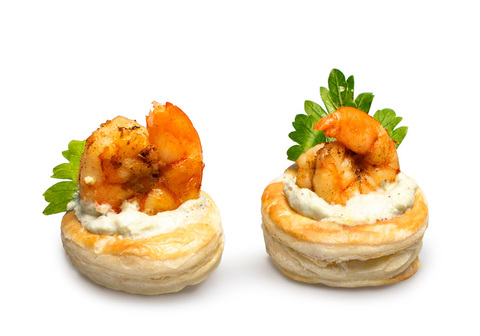 Тарталетка с креветкой и гуакамоле, 10шт