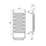 Полотенцесушитель водяной Point PN01158S П7 500x800, хром