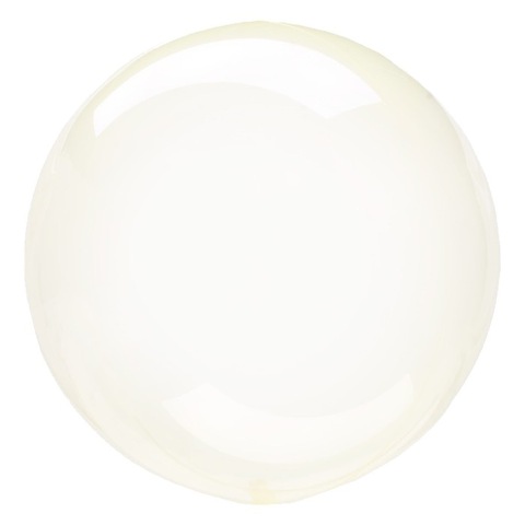 Шар сфера Деко Бабл, пластиковая желтая кристалл, 45 см
