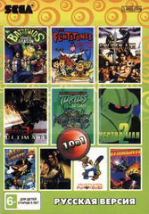 Картридж 10в1 Flinstones /Golden Axe 3 / Prince Of Persia +.. (SEGA, русская версия)