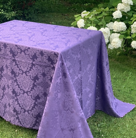 Скатерть 180x280 и 12 салфеток Palombella Dijone фиолетовые