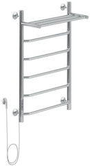 Aquanet 282056 Полотенцесушитель Fiona электрический с полкой 80х50 Aquanet, Тэн слева (282056) фото
