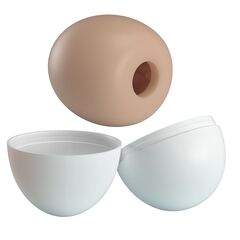 Бежевый мастурбатор-яйцо Pleasure Egg II - 