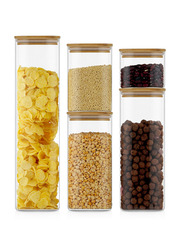 Банки для хранения, 200 мл, 500 мл, 750 мл , 1000 мл, 1500 мл, 5 шт .