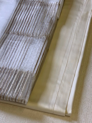 Набор скатертей 2шт 170х280 и 12 салфеток Gamba 1750 Panna светло-бежевый