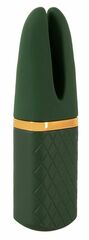 Зеленый вибратор Luxurious Split Tip Vibrator - 13,1 см. - 
