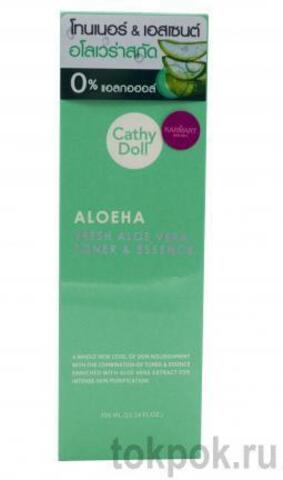 Тонер для лица Cathy Doll AloeHA Fresh Aloe Vera Toner & Essence, 300 мл