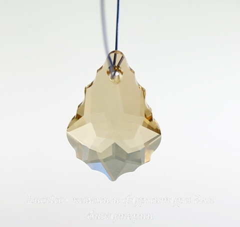 6090 Подвеска Сваровски Baroque Crystal Golden Shadow (16х11 мм)