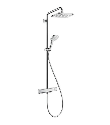 Hansgrohe Croma E Showerpipe 27660000, 280 1jet EcoSmart Душевая система с термостатом, хром
