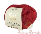 Пряжа Gazzal Baby Cotton XL 3439 красный