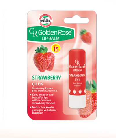 Golden Rose Бальзам для губ Lipbalm STRAWBERRY SPF15