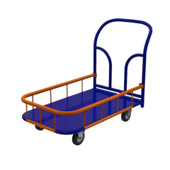 Тележка платформенная с бортиком ТПБ 3 (600х1000) К-200 (500кг)