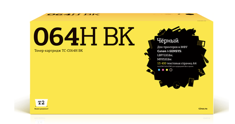 Картридж T2 TC-C064H BK для Canon i-SENSYS LBP722Cdw/MF832Cdw (13400 стр.) черный, с чипом