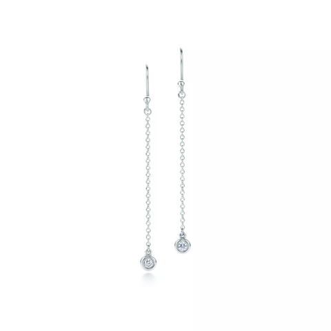 Серьги из серебра с бриллиантами, Tiffany 💎