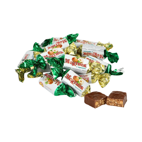 Медунок с орехом конфеты 1кг Славянка