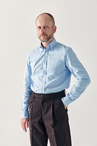 Рубашка OCBD светло-голубая