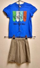 Комплект для мальчика "Велосипед", шорты + футболка, размеры 104, 110, 122