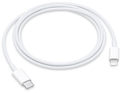 Кабель Apple USB TypeC (M), Lightning (M) белый