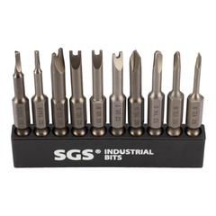 Набор бит SGS Spanner/Tri-Wing/TA S2 50мм 10шт 6350-10C